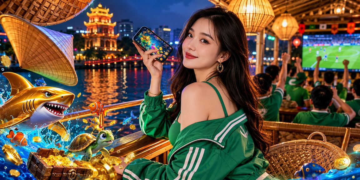 Người phụ nữ đội nón lá tại Hà Nội sử dụng điện thoại chơi casino mobile