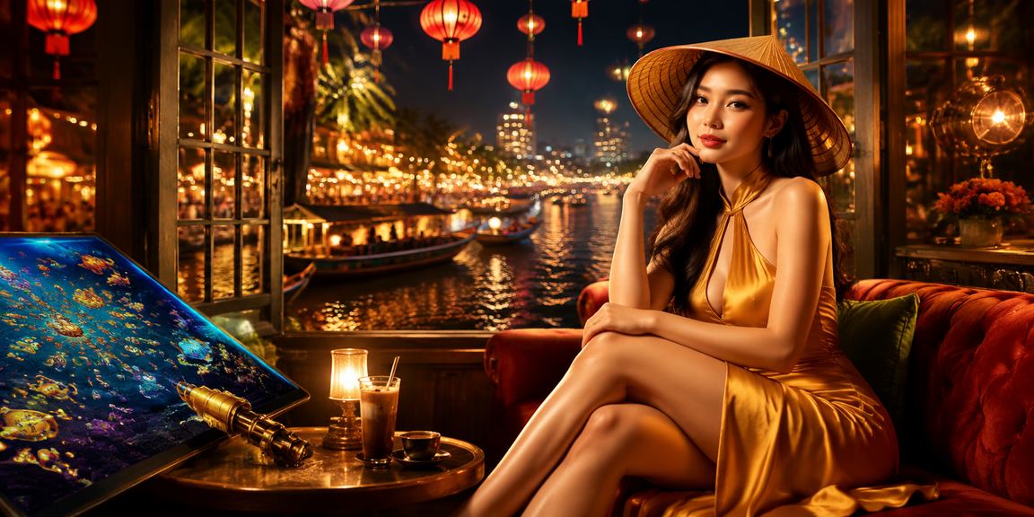 Trò chơi bắn cá phong cách sông Mekong với hình ảnh nón lá đặc trưng